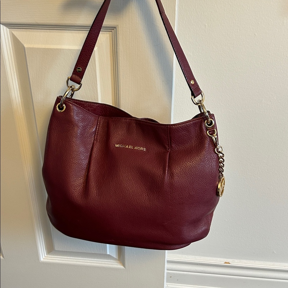 Michael Kors Bedford Bag Hobo Purse Leather